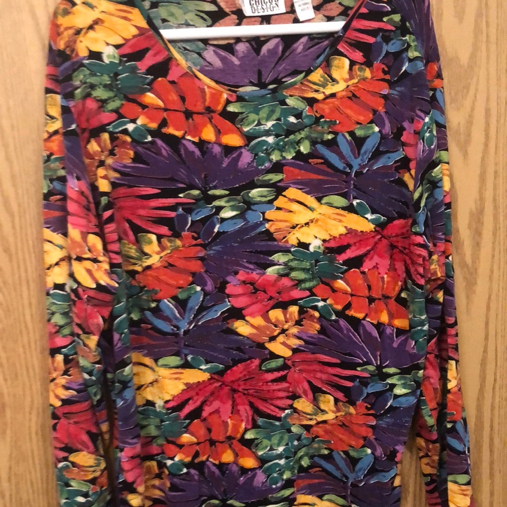 Preowned Chico’s Beaded top size 3 Excellent